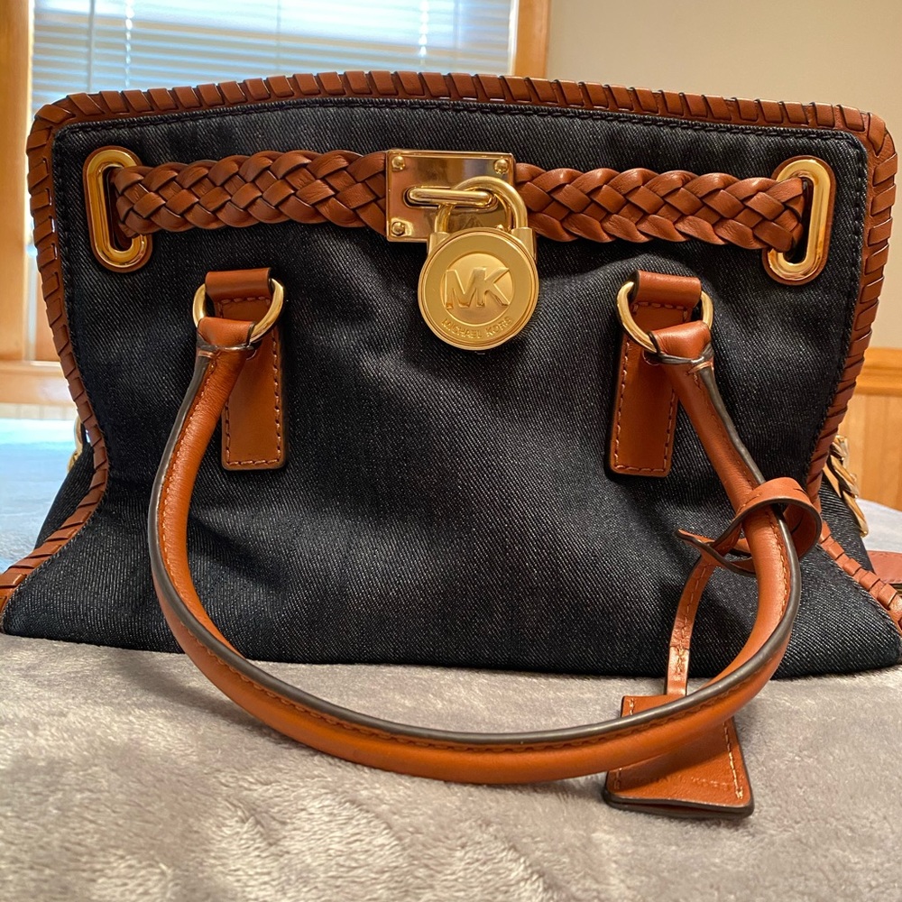 Michael Kors Whipped Hamilton East Satchel - Denim